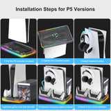 FIXLY PS5 Cooling & Charging Stand