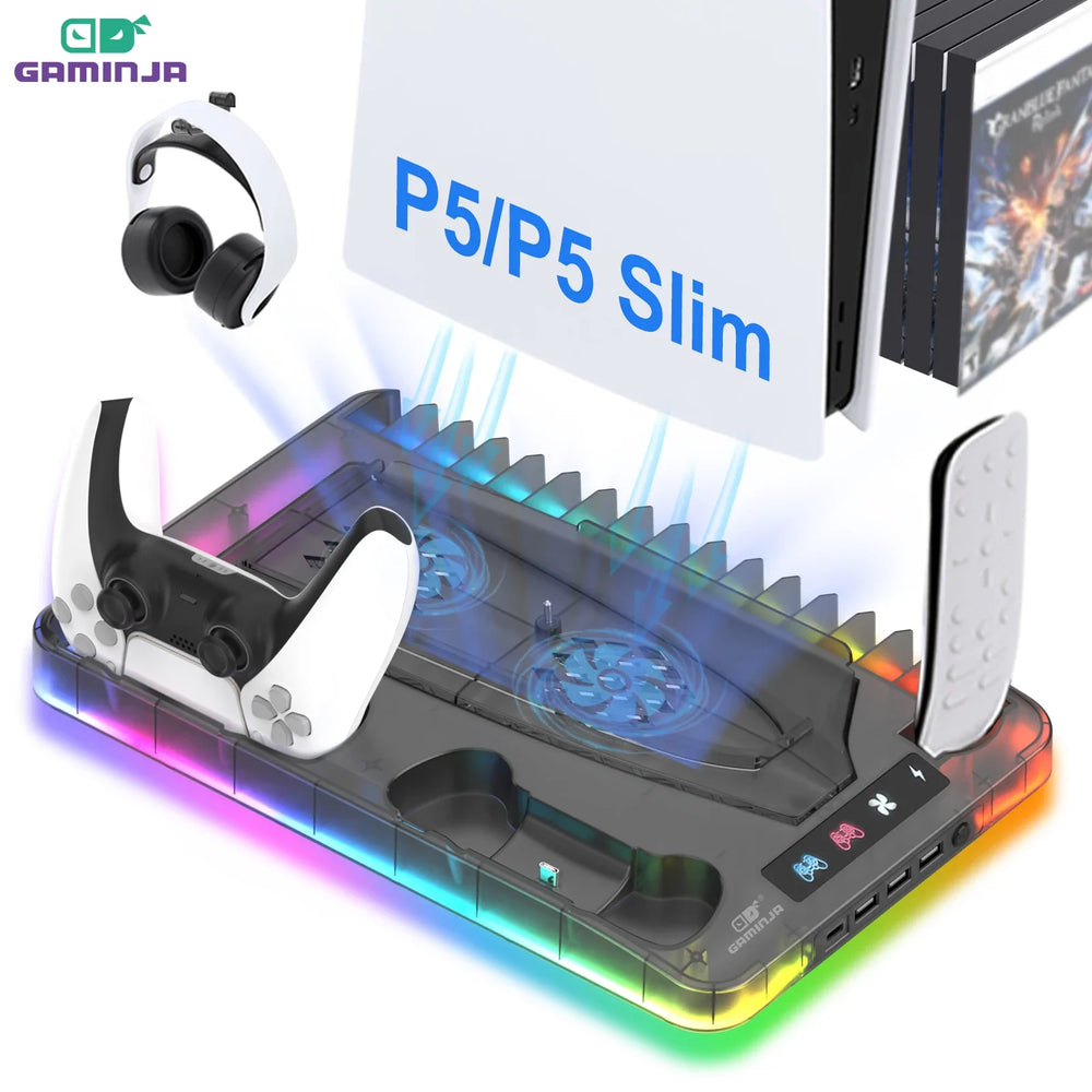 FIXLY PS5 Cooling & Charging Stand