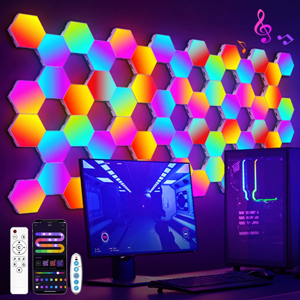 FIXLY Hexagon Glow Panels